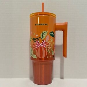 Disney Starbucks NIB Mickey & Minnie Pumpkin 30 oz Tumbler